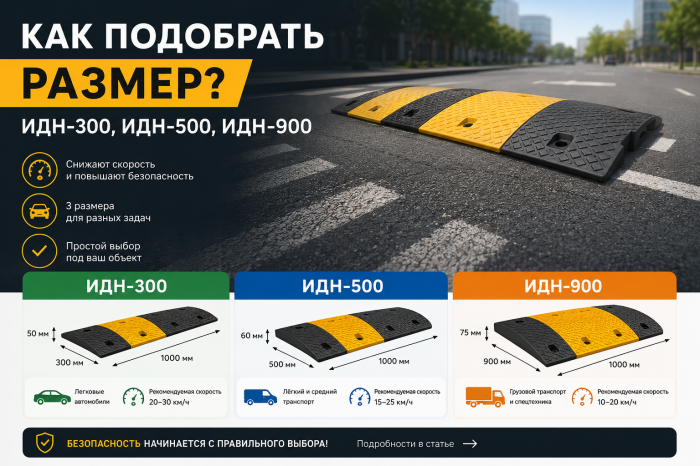 Как подобрать размер: ИДН-300, ИДН-500, ИДН-900